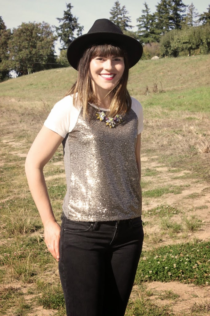 How to wear a sequin top 