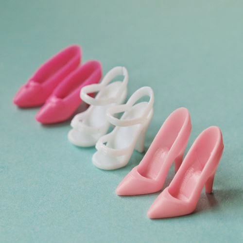 pink barbie shoes 