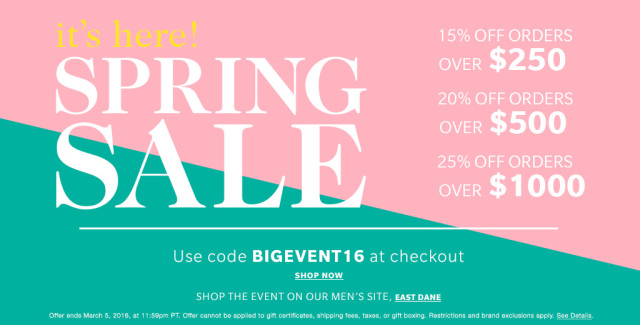 Shop Bop Spring Sale 