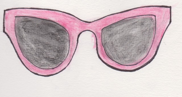 Pink Coat, Marc by Marc Jacobs Pink Cat eye sunglasses, @Sunglassesshop, @BarbaraGerwit, Charming Charlie, Pastel Fashion, Spring Fashion, Fashion Illustration, Watercolour Fashion Illustration 