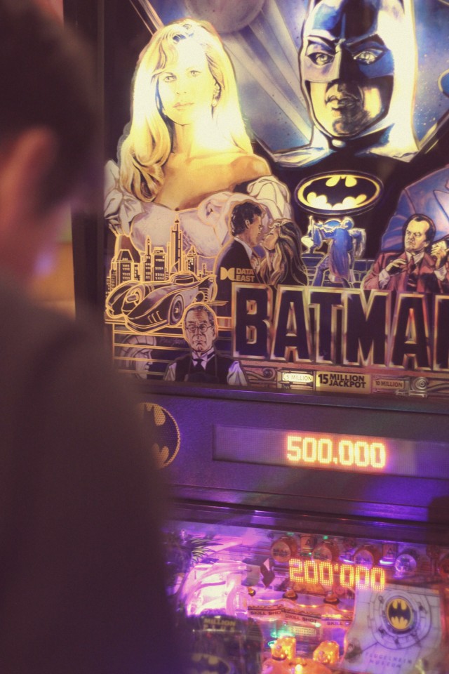 Vintage Batman pinball machine 