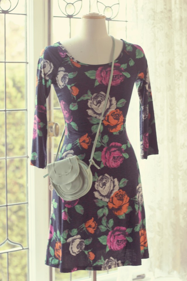 AMI Clubwear Floral Spring Dress, Fashion blogger 