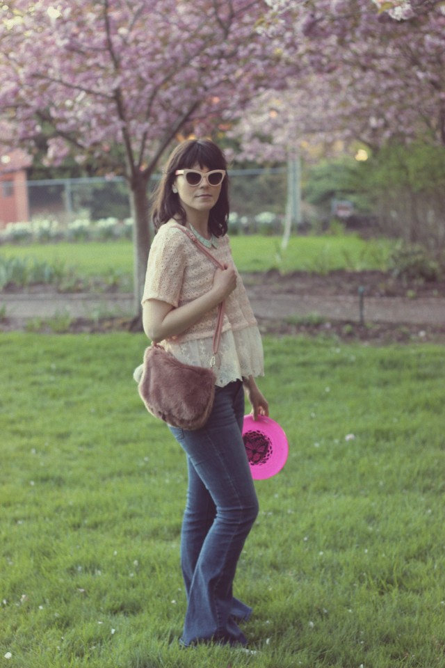 California Moonrise, Spring Fashion, AEO Artist Flare Jeans, AMI Club Wear, Marc by Marc Jacobs pink Cat Eye sunglasses, Coachella, Bohemian Fashion, Fashion Blogger, Pastel Pink, Spring Fashion 