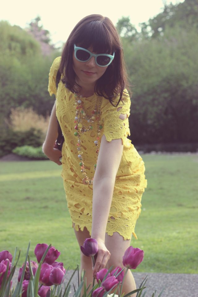 Nine West, Forever 21, Charming Charlie, Elliot Lucca, Old Navy, Yellow Shift Dress, Spring Fashion 