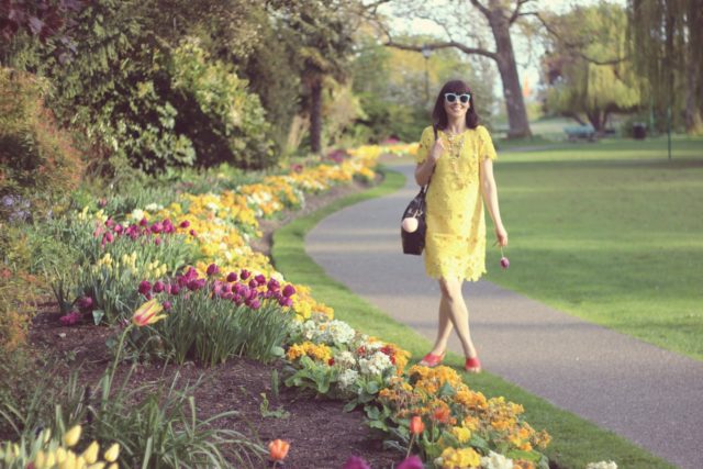 Nine West, Forever 21, Charming Charlie, Elliot Lucca, Old Navy, Yellow Shift Dress, Spring Fashion