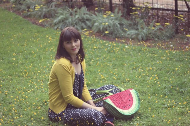 AMI Club Wear, Watermelon bag, Mod Cloth, Jcrew, Vintage Fashion, Fashion Blogger, summer fashion