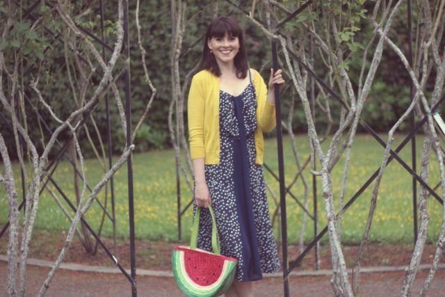 AMI Club Wear, Watermelon bag, Mod Cloth, Jcrew, Vintage Fashion, Fashion Blogger, summer fashion