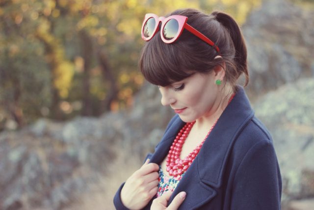 Old Navy, Floral Dress, Fall Fashion, Tuxedo Cat, Forest Cat, Vintage, fashion, blogger