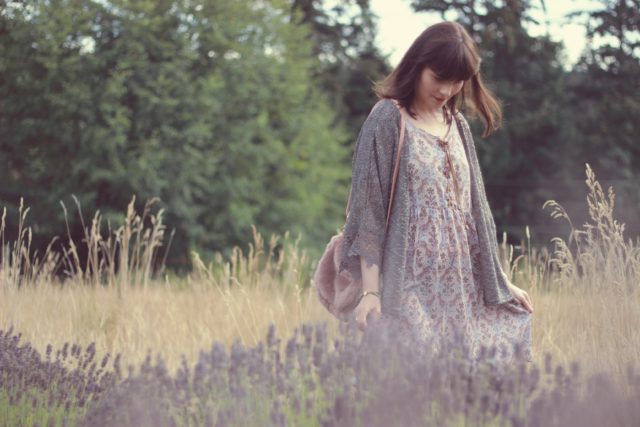 CALIFORNIA MOONRISE Faux Suede Lace-Up Print Dress, Long Meadow Farm, Bohemian Fashion, Vintage, Fashion Blogger, Style, fall fashion, lavender farm, Saanich, Victoria, Long Meadow Farm