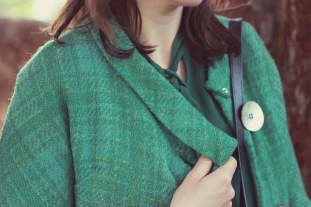 Vintage, fashion, Green, jacket, geek, chic, fall fashion, french, parisian