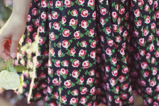 Unique Vintage, Unique Vintage Black Floral Roman Holiday Sleeved Scallop Swing Dress, Vintage, pinup girl, dress, retro, blogger, style, retro clothing styles, dresses.