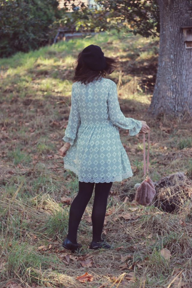 Highline Collective, Fall Fashion, vintage, Fashion Blogger, style, dress, Beret