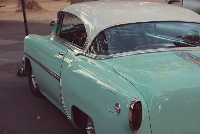 Vintage American Car, Sea Foam Green