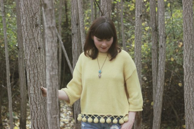 Bouncing Fun Sweater in Mustard, Chic Wish, Pom Pom, Sweater, Vintage, Fall Fashion, Blogger, Style, outfit, Women,