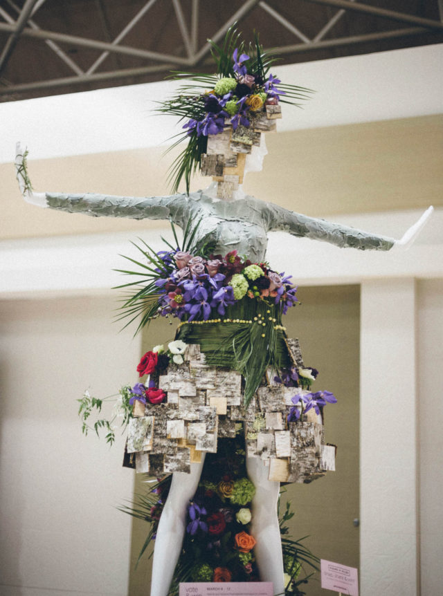 FLEURS DE VILLES, CANADA’S PREMIERE FLORAL MANNEQUIN SERIES, VICTORIA’S MAYFAIR SHOPPING CENTRE, FLEURS DE VILLES EUROPEAN STYLE FLOWER MARKET