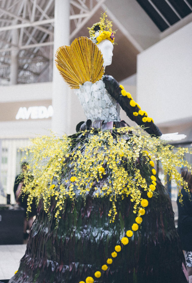 FLEURS DE VILLES, CANADA’S PREMIERE FLORAL MANNEQUIN SERIES, VICTORIA’S MAYFAIR SHOPPING CENTRE, FLEURS DE VILLES EUROPEAN STYLE FLOWER MARKET