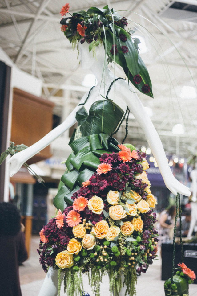 FLEURS DE VILLES, CANADA’S PREMIERE FLORAL MANNEQUIN SERIES, VICTORIA’S MAYFAIR SHOPPING CENTRE, FLEURS DE VILLES EUROPEAN STYLE FLOWER MARKET