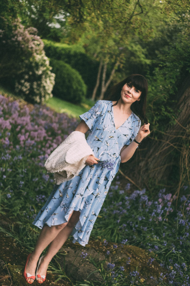 HIGHLINE COLLECTIVE Printed Wrap Dress, KARL LAGERFELD PARIS Two-Button Tweed Blazer, The Hudson's Bay, Summer, Fashion, Vintage