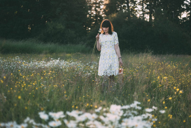 Flawless in Fleurs Midi Dress, Daisy, Crochet, Vintage, summer