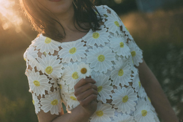 Flawless in Fleurs Midi Dress, Daisy, Crochet, Vintage, summer