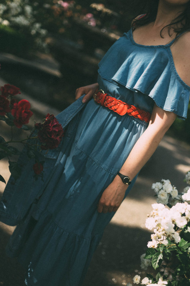 Ruffle-Trim Tencel® Dress for Women, Old Navy, summer, vintage, dress, Kate Spade, Rose Garden