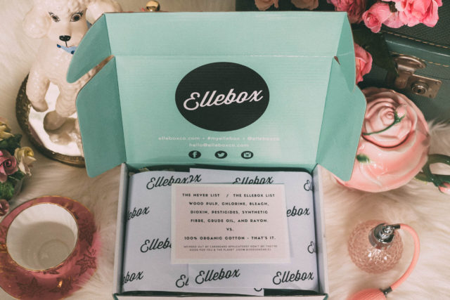 Ellebox, Subscription Box Service, period, 100% organic cotton feminine hygiene