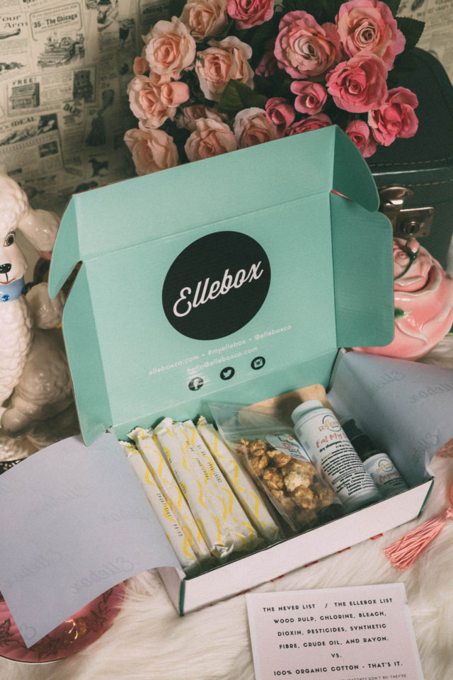 Ellebox, Subscription Box Service, period, 100% organic cotton feminine hygiene