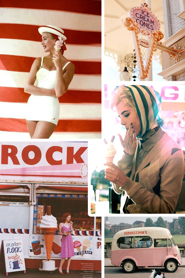 Ice Cream, Summer, vintage, retro, fashion, ice cream truck, outfit, idea , quirky