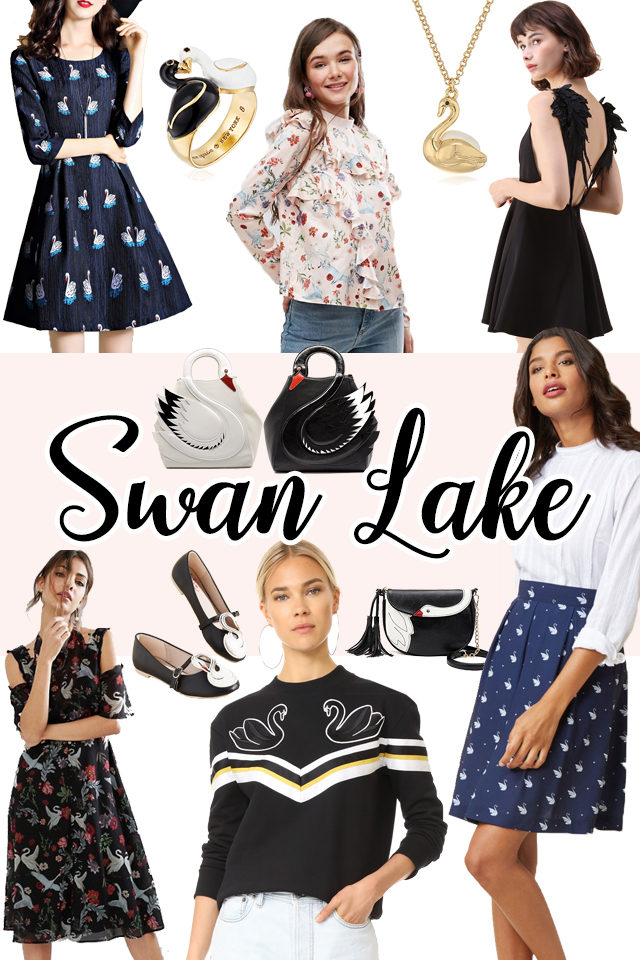 Swan, Vintage Fashion, Kate Spade, Inspired, Black Swan, Women,