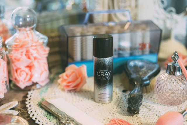 Gray Away Temporary Root Concealer Spray, temporary root concealer spray, #GrayAway, #NoMoreGrayDays, GrayAwayEverpro, Walgreens,