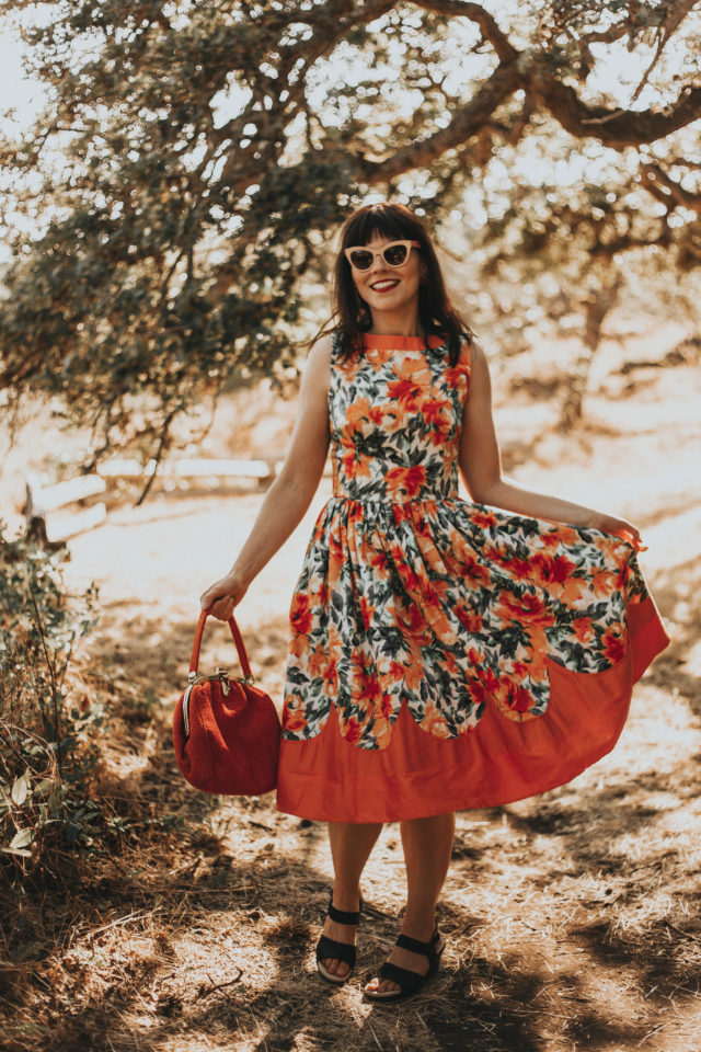 Unique Vintage Summer Haul, Unique Vintage look book, Unique Vintage Fashion Haul, Unique Vintage, Unique Vintage Coral Floral Print Sleeveless Detroit Swing Dress, Vintage Style Yellow & White Gingham Cotton Gail Swing Dress,