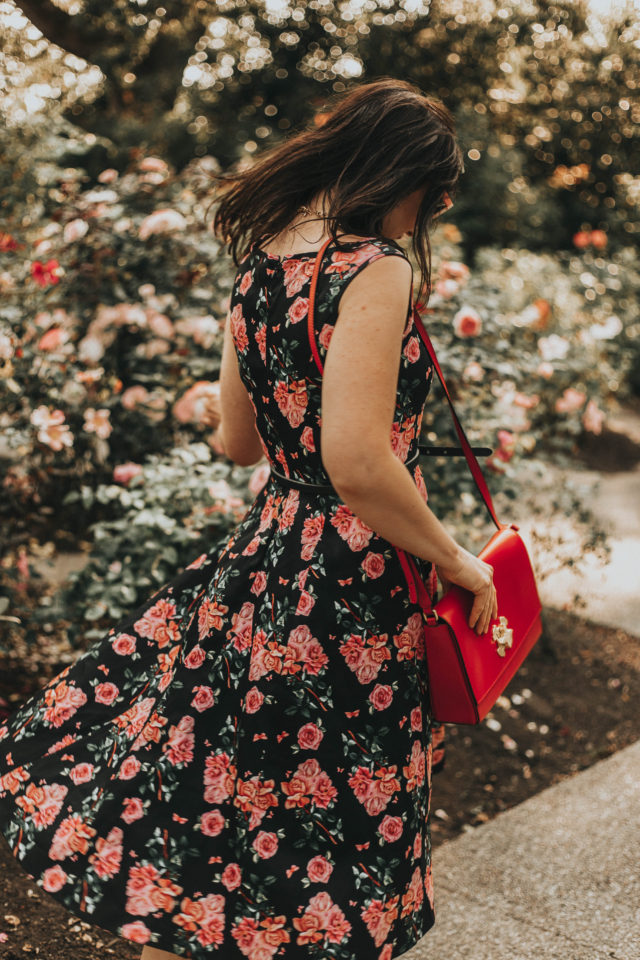 HEPBURN - BEAUTIFUL ROSES, Lady Vintage, 1950s dress, Vintage dress
