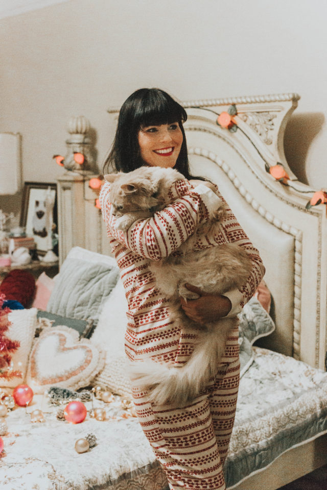 Women's LC Lauren Conrad Jammies For Your Families Knit Winter Fairisle Top & Bottoms Pajama Set,