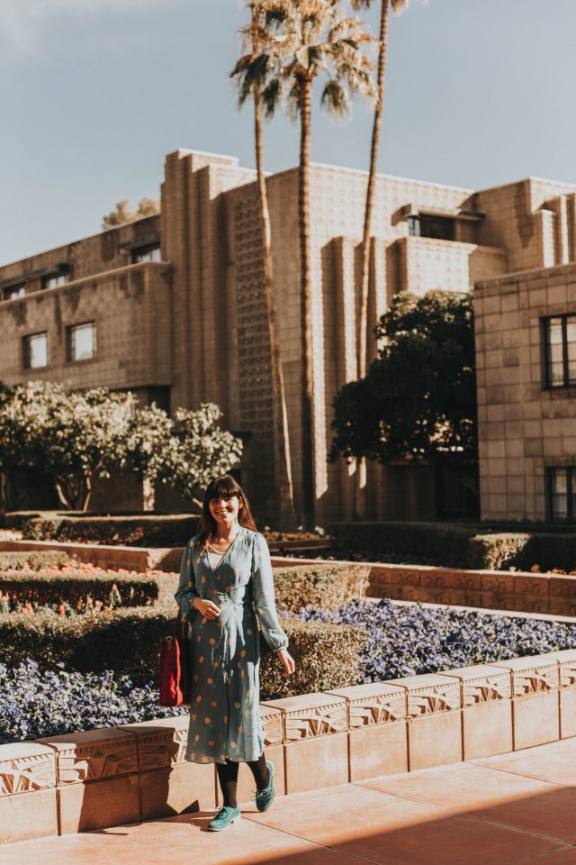 Arizona Biltmore, A Waldorf Astoria Restore in Phoenix, Vintage resorts in Phoenix, Margot Wrap Dress, Sky-Pineapples, silk dress,