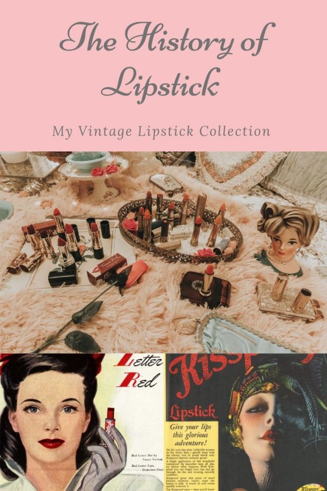 The history of lipstick, vintage lipstick collection, history of lipstick Dior 999 red lipstick, 1950s lipstick, vintage lipsticks you can still buy today