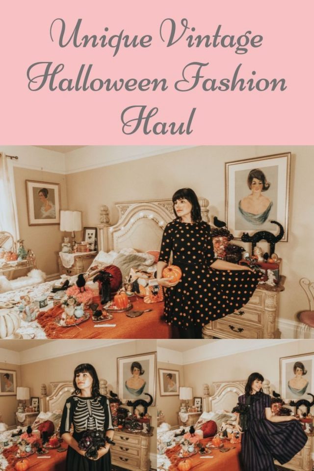 unique vintage, unique vintage Halloween fashion haul, halloween fashion haul, vintage halloween fashion vintage halloween