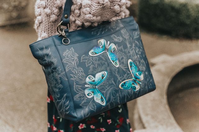 Anuschka's spring 2020 collection, Anuschka, hand painted leather bag