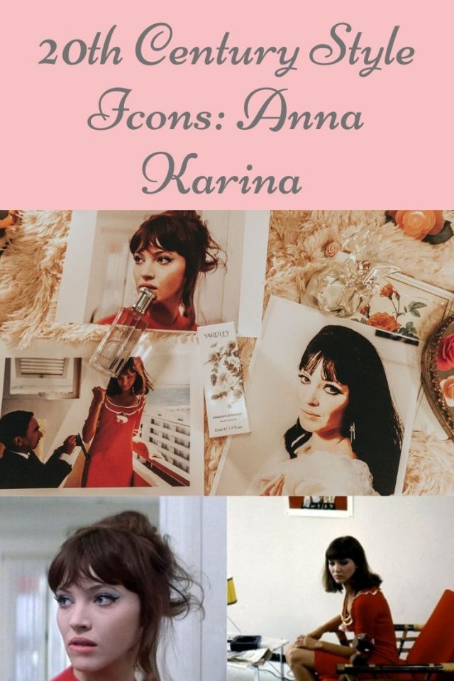 Anna Karina fashion, Anna Karina Style icon, 20th century style icon, Anna Karina favorite beauty products, Anna Karina perfume,