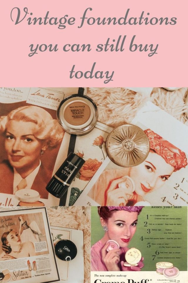 vintage foundations you can still buy today, vintage face foundation, vintage makeup brands, vintage makeup you can still buy today, vintage cosmetics you can still buy today, max factor, Dubarry, vintage makeup