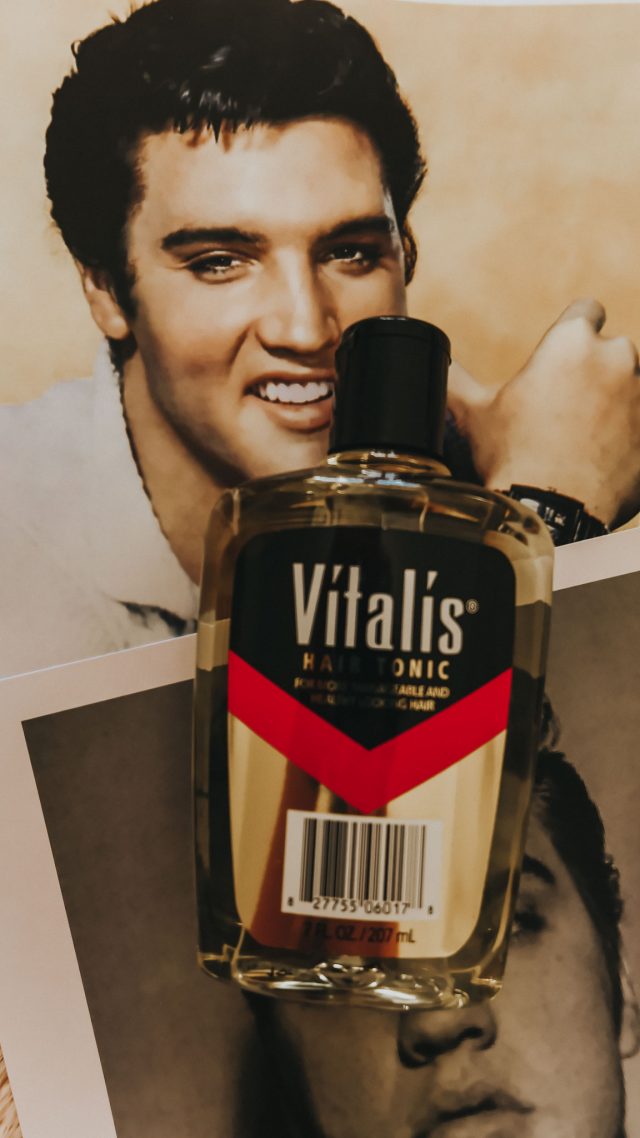 Elvis Presley's Favorite Grroming Products, Elvis, Elvis Presley's, Larry Geller, Elvis Presley Haircare routine, Elvis Presley Haircut, Elvis Presley haircare products, Elvis, King of rock, Vitalis, 