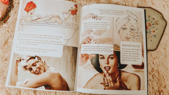 Suzy Parker's Guide to Daily Beauty, Suzy Parker, 1960s makeup, 1960s beauty routine, Vintage Doll Cosmetics, Vintage inspired makeup