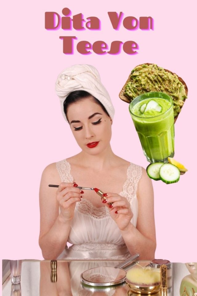 Dita Von Teese Morning Routine, Dita Von Teese, dita Von Teese diet, Dita Von Teese Skincare Routine,