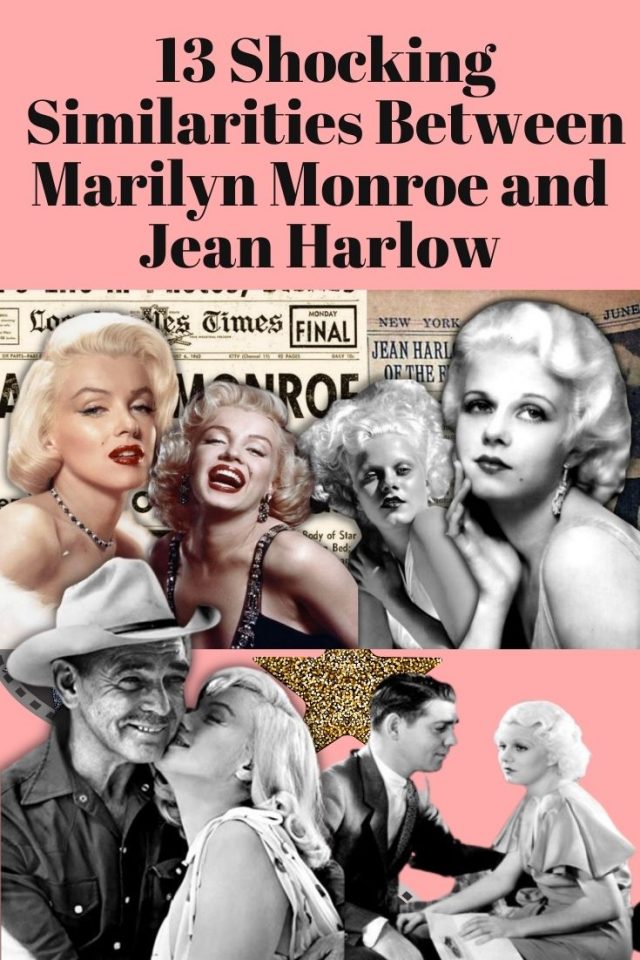 13 shocking Similarities between Marilyn Monroe and Jean Harlow, Marlyn Monroe and Jean Harlow 