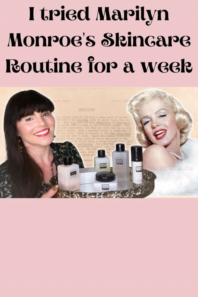 I tried Marilyn Monroe's skincare routine for a week