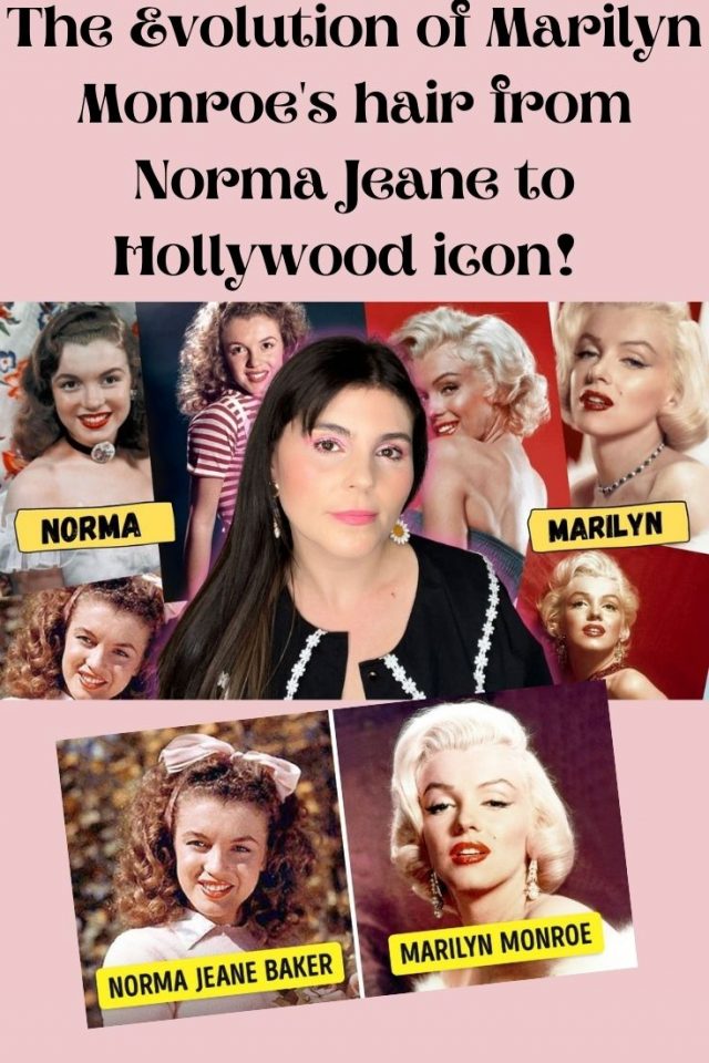 The Evolution of Marilyn Monroe's hair from Norma Jeane to Hollywood icon!